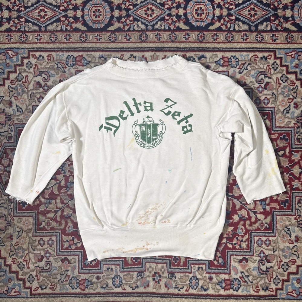 Vintage 50's Delta Zeta Champion Sweatshirt Size Small Vtg